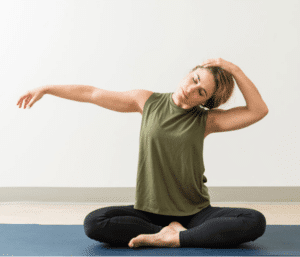 neck stretch sitting posture